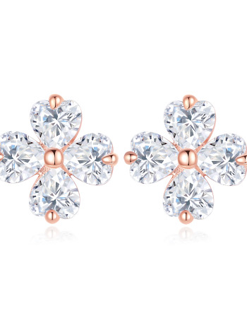 7-Day Love & Roses Earring Set-rose gold earstuds