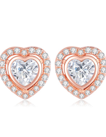 7-Day Love & Roses Earring Set-rose gold earstuds