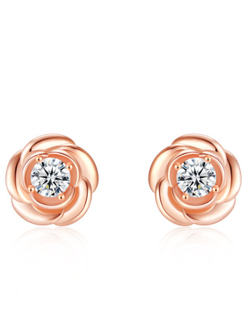 7-Day Love & Roses Earring Set-rose gold earstuds