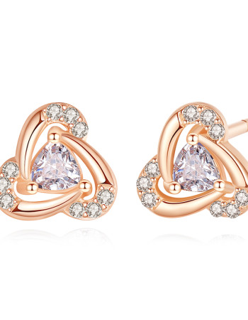 7-Day Love & Roses Earring Set-rose gold earstuds