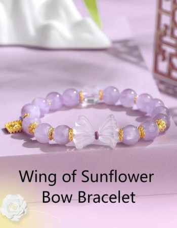 Wing of Sunflower Bow Bracelet